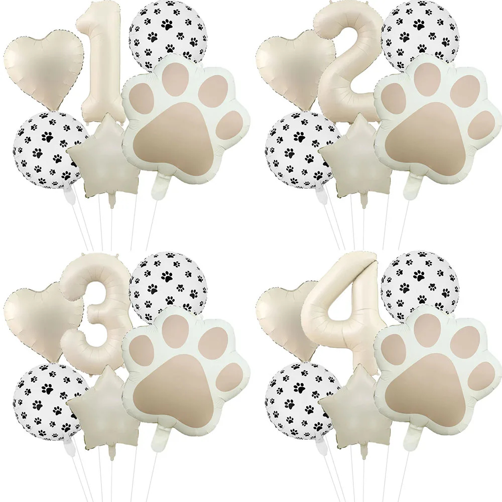 Pet Supplies Warehouse - 6pcs Animal Let's Pawty Dog Cat