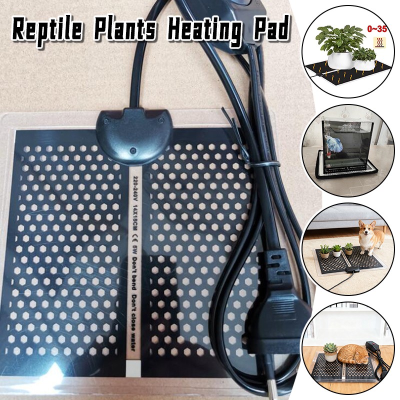 Reptile Heating Mat - 28x28cm Reptile Heat Mat Plants Heating