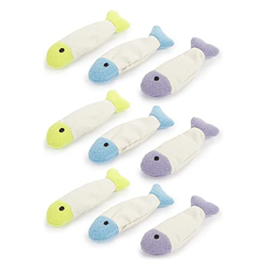 Catnip Toys - Fish Flop Crinkle Catnip Cat Toys
