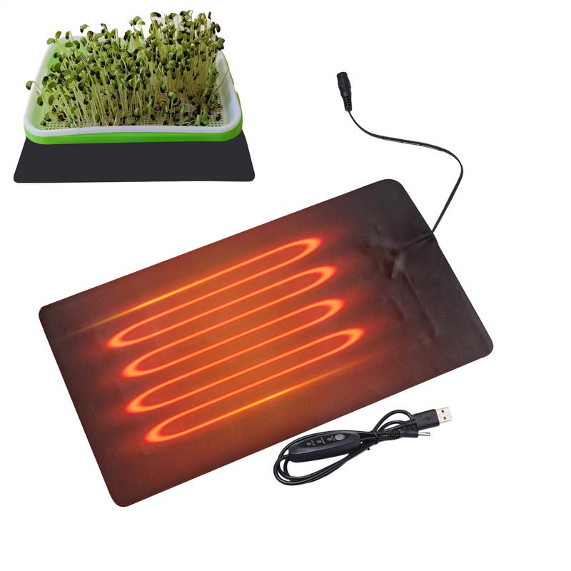Reptile Heating Mat - 8.5W Plant Heat Mat PVC Leather