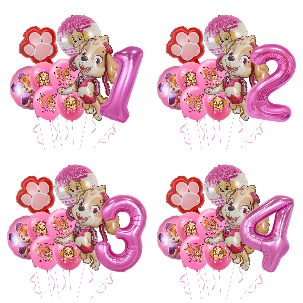 Pet Supplies Warehouse - 9pcs Cartoon Paw Patrol Themed Party
