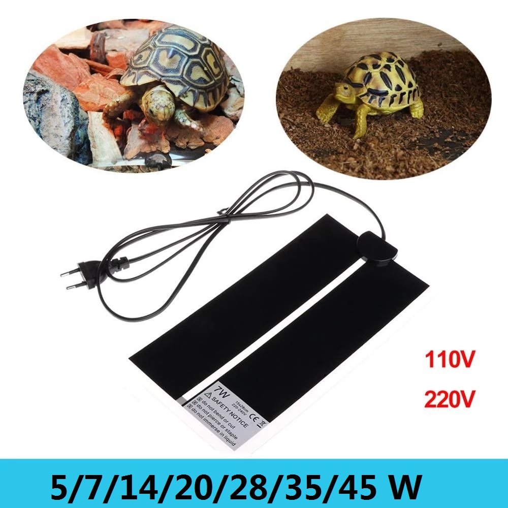 Reptile Heating Mat - AC110V~240V Reptiles Incubator Warm Mat 5-45W