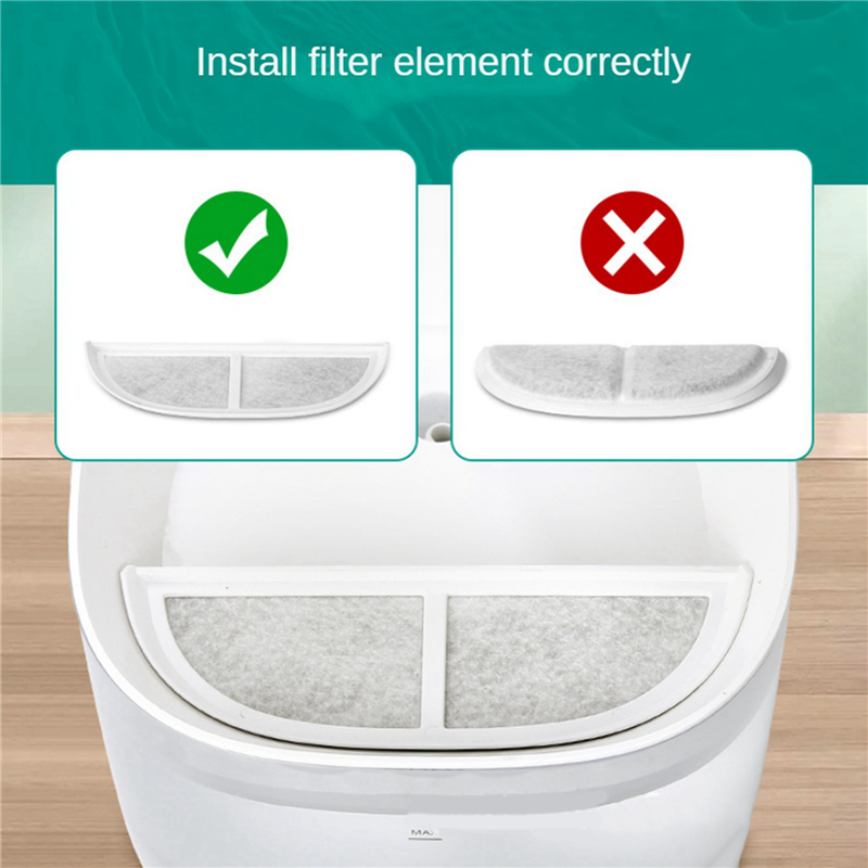 Pet Water Fountain - 24PCS Cat Water Fountain Filter Replacement