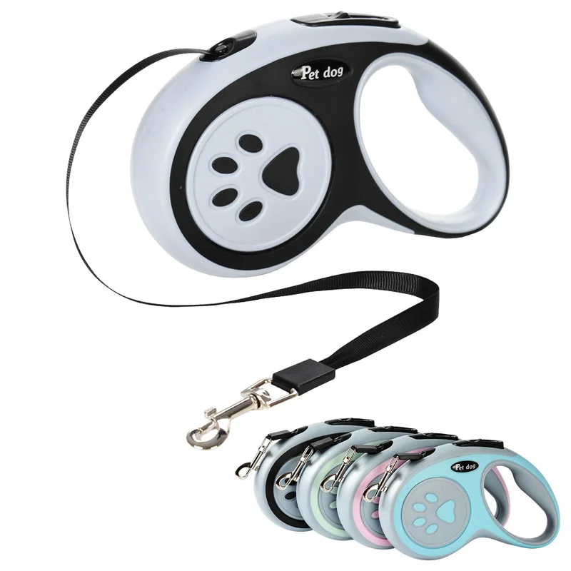 Retractable Dog Leash - 3M 5M Nylon Traction Rope Retractable