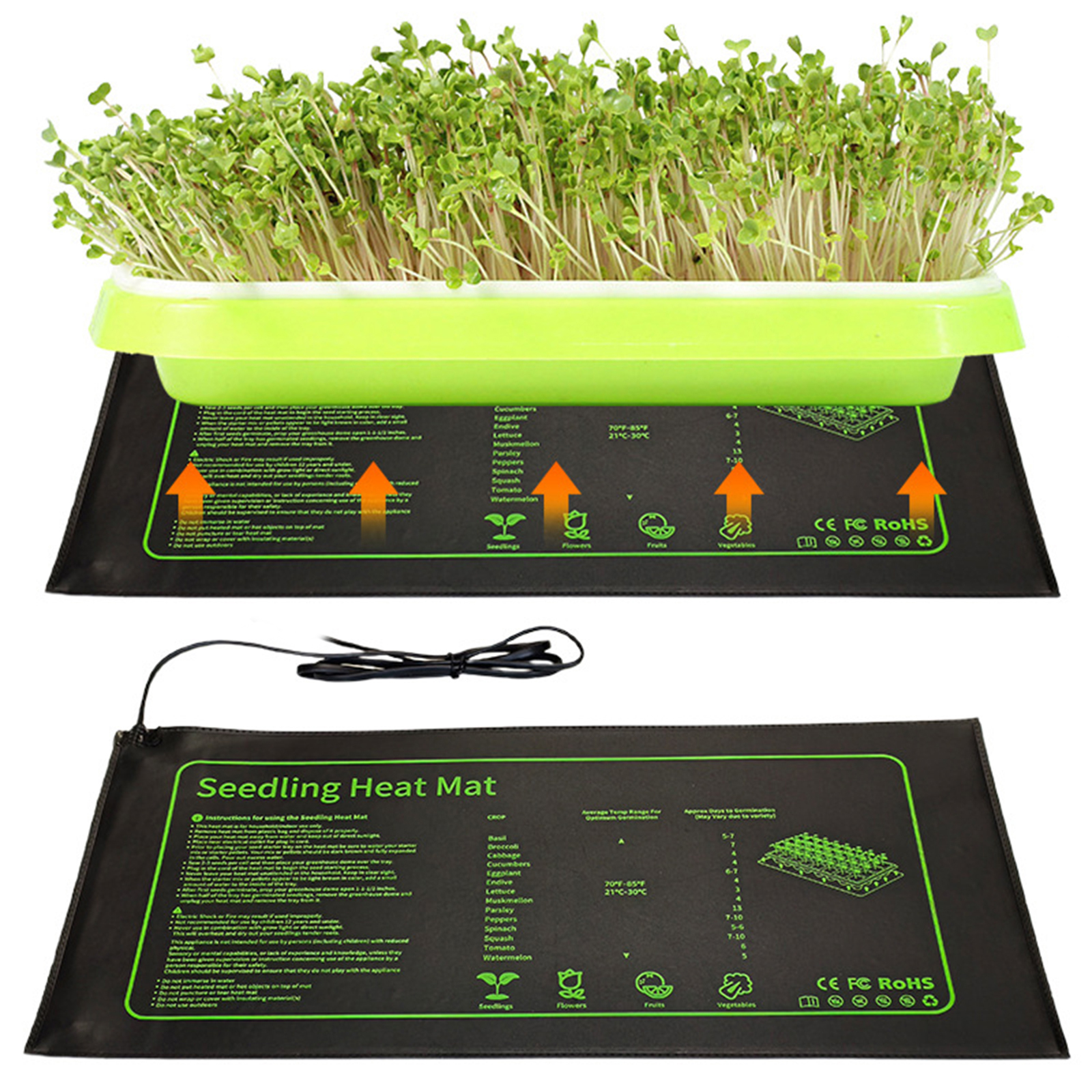 Reptile Heating Mat - 20W Seedling Heating Mat Plant Heating