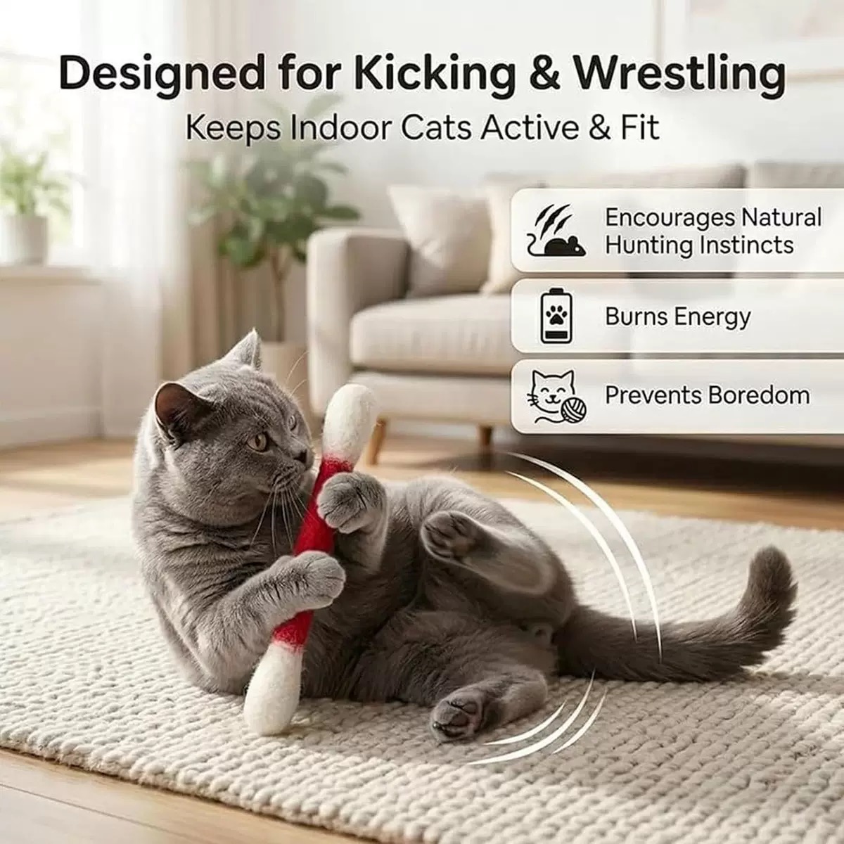 Creative Large Cotton Swab Sha - Catnip Toys บทวิจารณ์และราคา