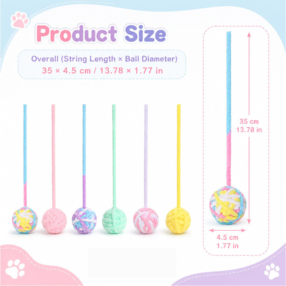 Cat Toys Balls Woolen Yarn Cat - Catnip Toys บทวิจารณ์และราคา