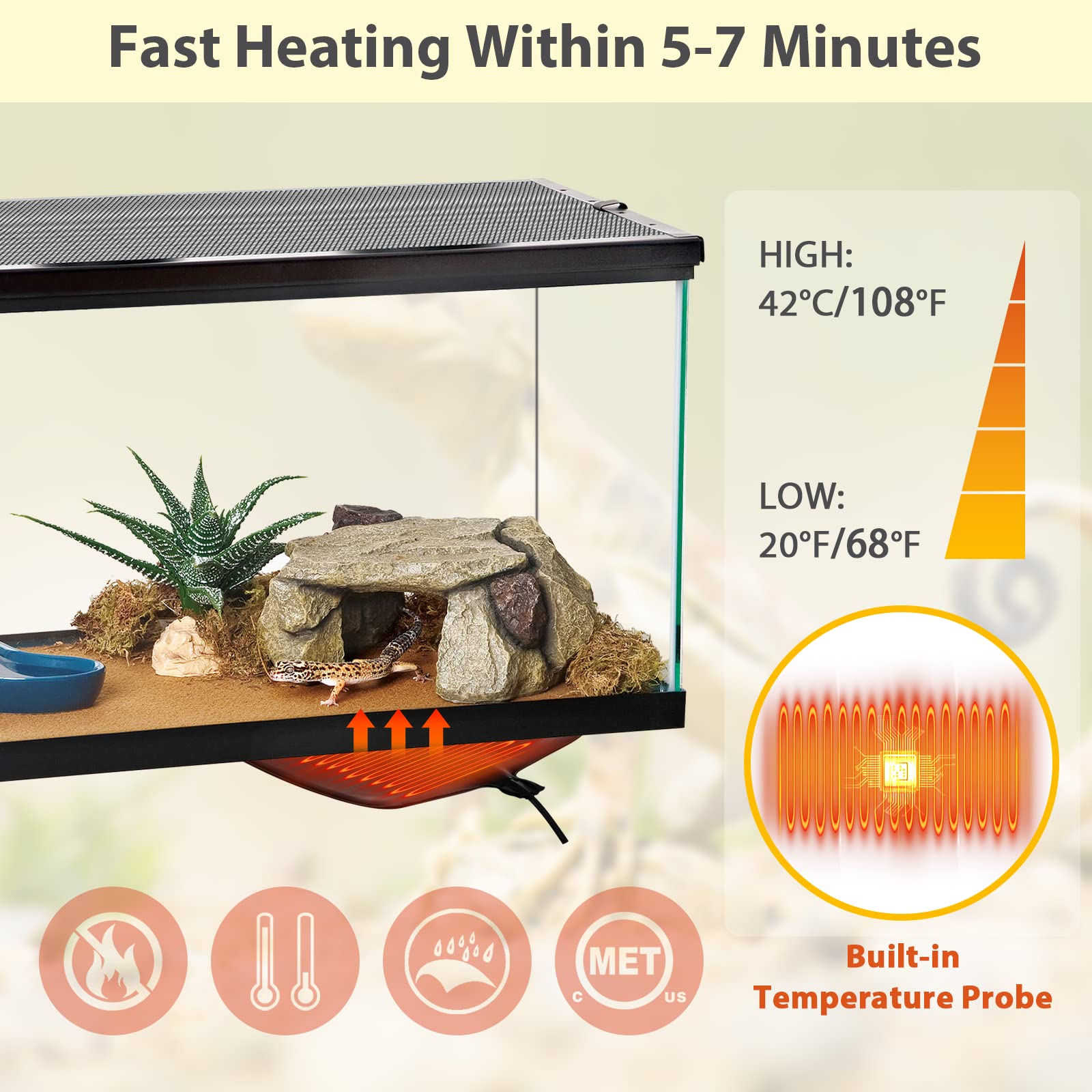 DoePet Pet Mat High Quality Ch - Reptile Heating Mat บทวิจารณ์และราคา