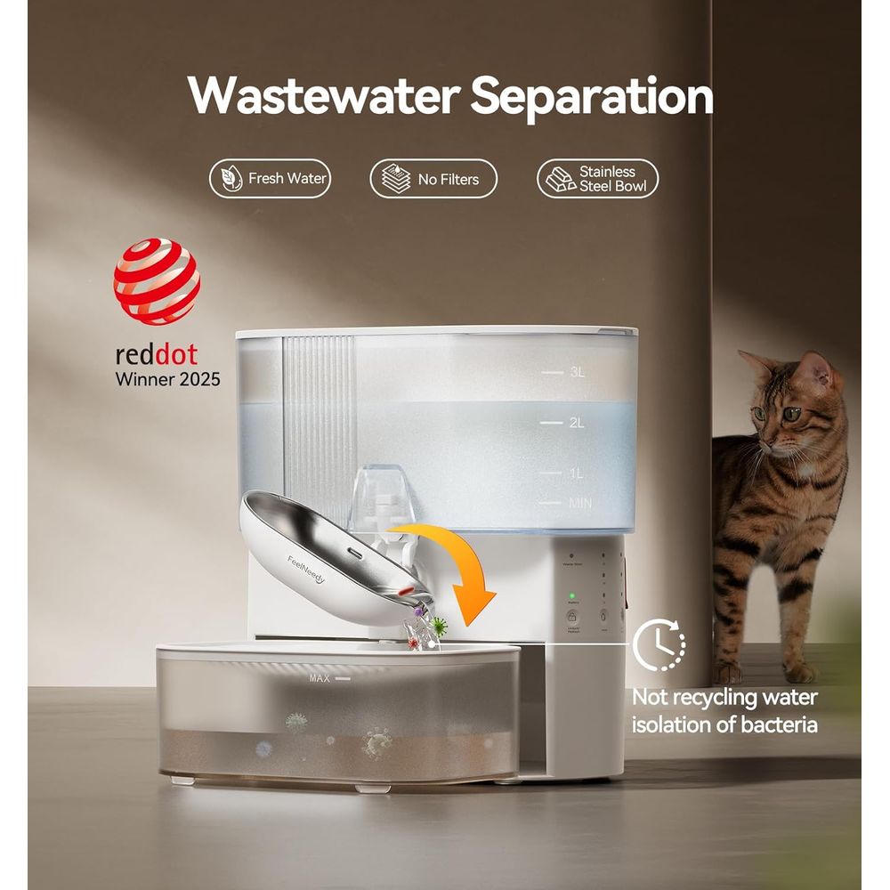 Stainless Steel Pet Water Foun - Pet Water Fountain บทวิจารณ์และราคา