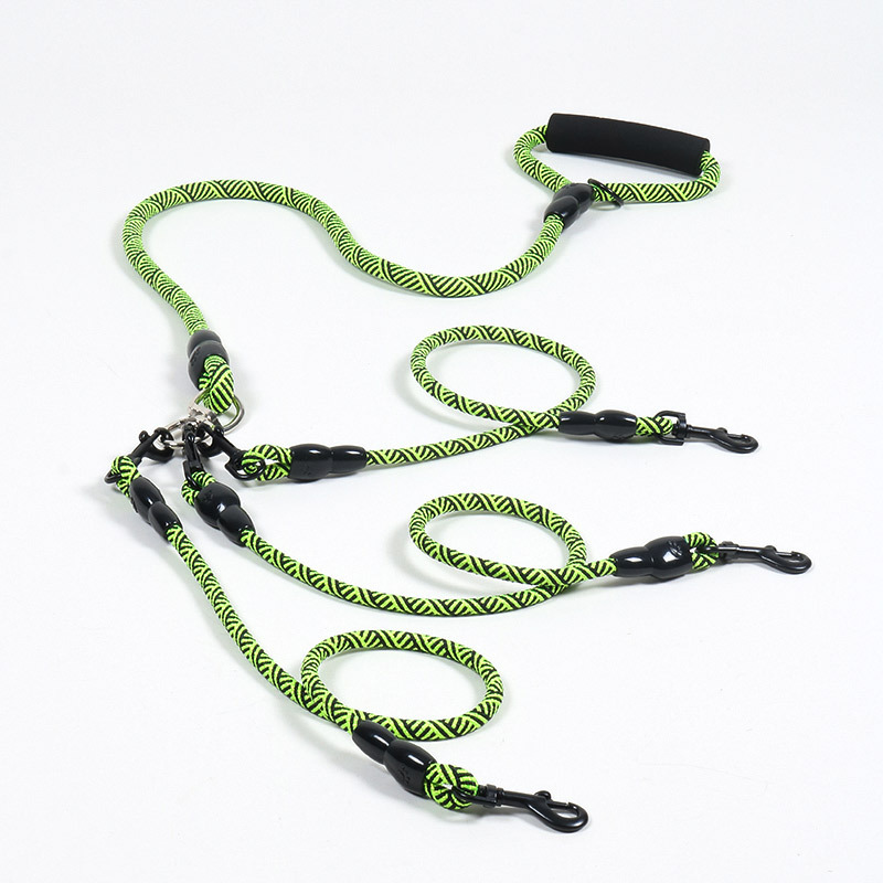 Nylon Weave Three Heads One Dr - Retractable Dog Leash บทวิจารณ์และราคา