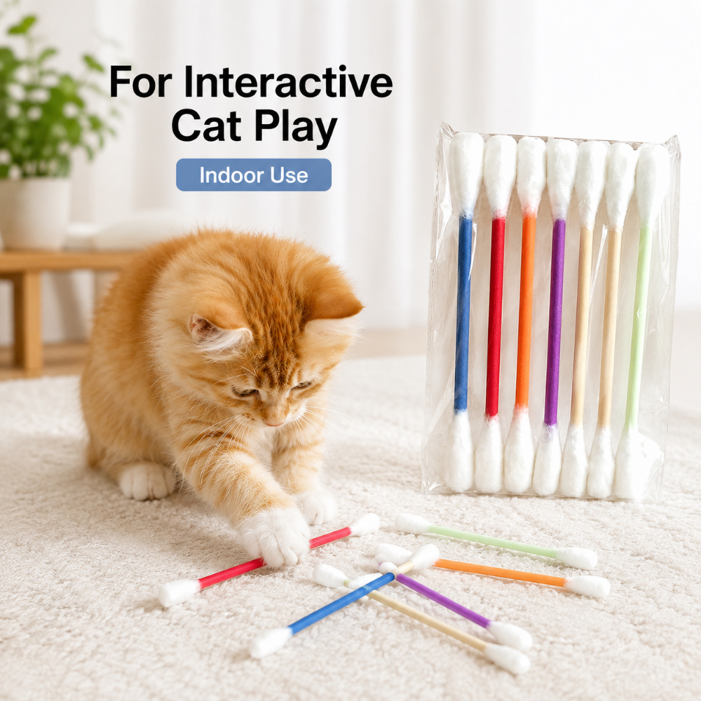 6PCS Felt Cotton Swab Shaped C - Catnip Toys บทวิจารณ์และราคา