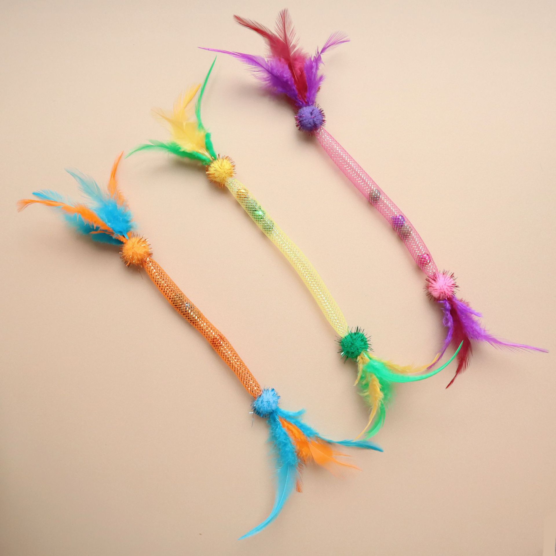 Feather Teasing Cat Stick Elas - Catnip Toys บทวิจารณ์และราคา