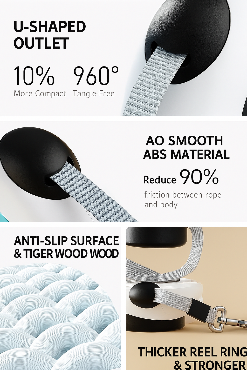 Dog leash with one-button brak - Retractable Dog Leash บทวิจารณ์และราคา