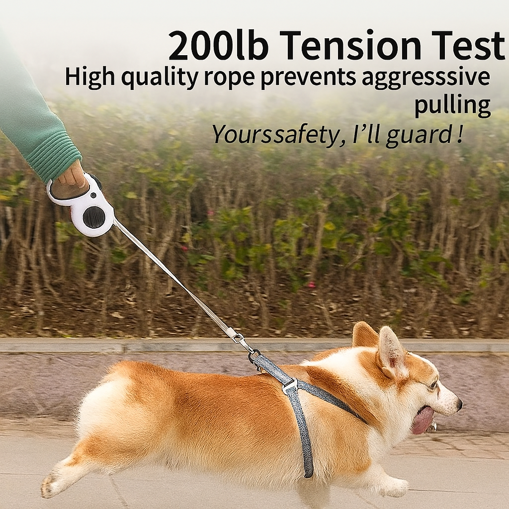 Dog leash with one-button brak - Retractable Dog Leash บทวิจารณ์และราคา