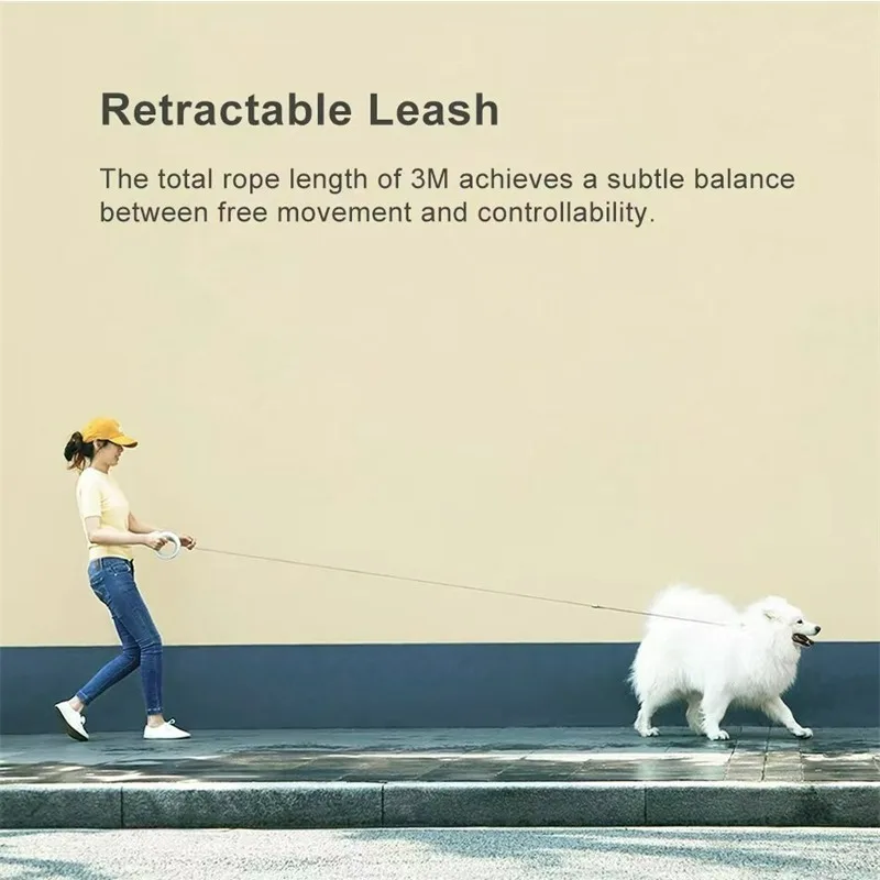 Moestar UFO 개폐식 가죽 끈 2 라이트 금속  - Retractable Dog Leash บทวิจารณ์และราคา