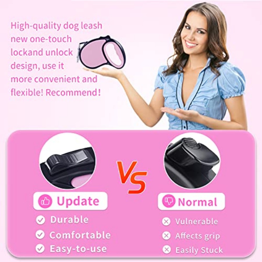 Retractable Dog Leash, [Strong - Retractable Dog Leash บทวิจารณ์และราคา