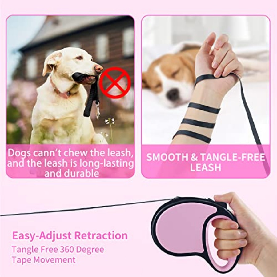 Retractable Dog Leash, [Strong - Retractable Dog Leash บทวิจารณ์และราคา