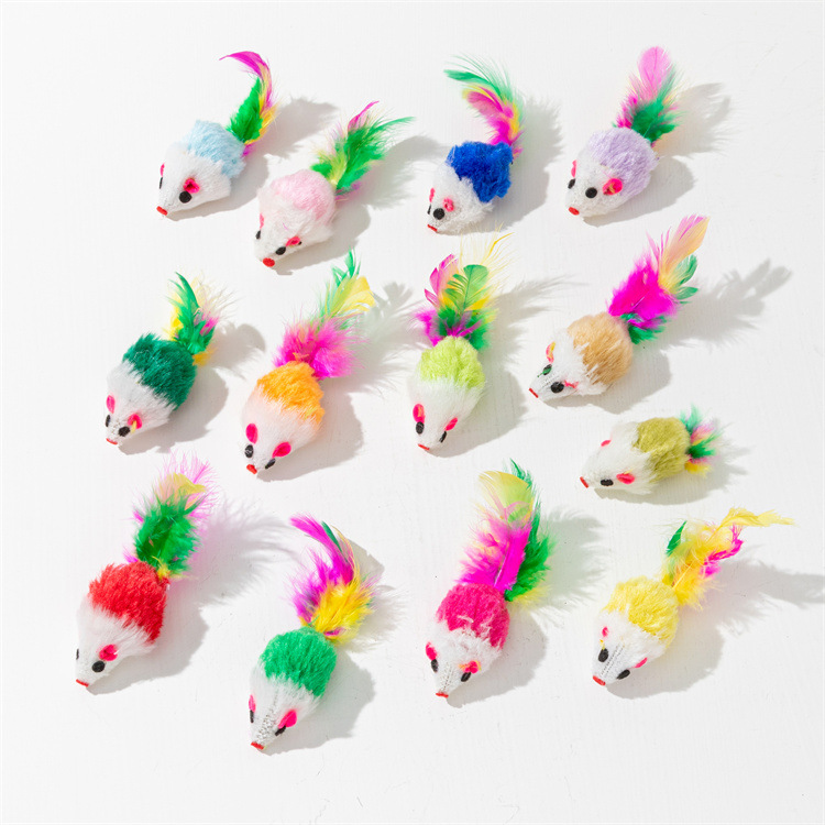 10 Pcs Soft Fleece False Mouse - Catnip Toys บทวิจารณ์และราคา