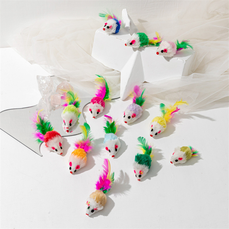 10 Pcs Soft Fleece False Mouse - Catnip Toys บทวิจารณ์และราคา