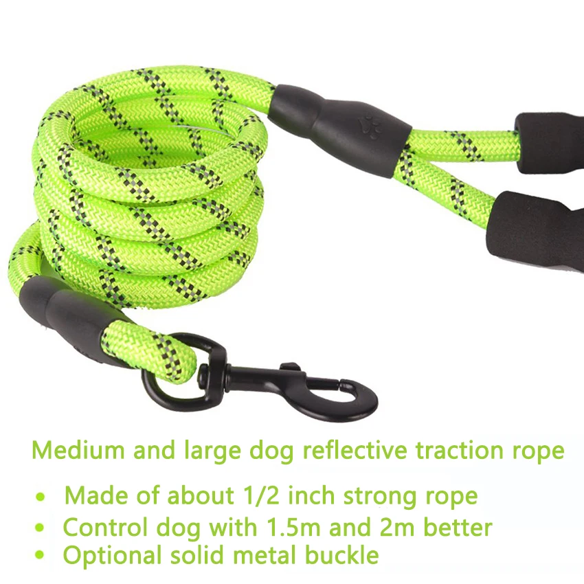 1.5M/2M/3M Large Dog Rope Roun - Retractable Dog Leash บทวิจารณ์และราคา