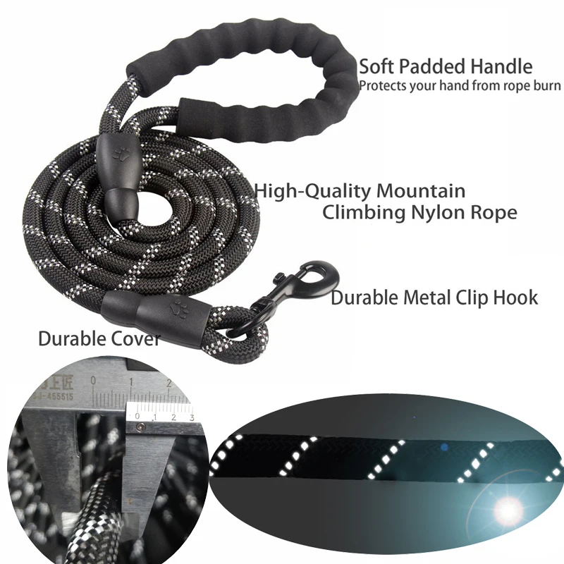 1.5M/2M/3M Large Dog Rope Roun - Retractable Dog Leash บทวิจารณ์และราคา