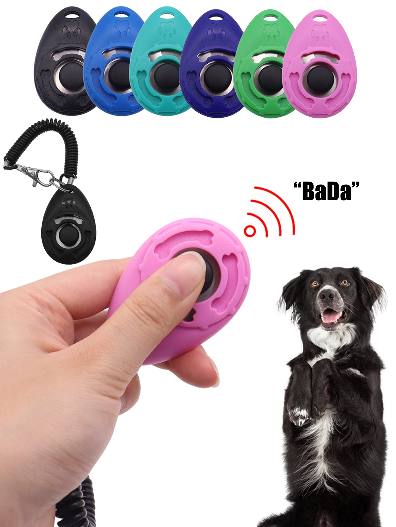 Dog Training Clicker with Wris - Retractable Dog Leash บทวิจารณ์และราคา