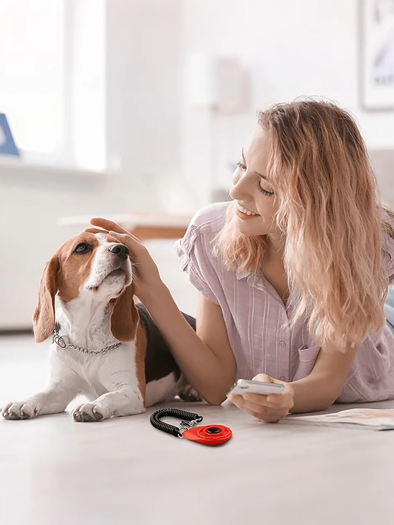 Dog Training Clicker with Wris - Retractable Dog Leash บทวิจารณ์และราคา