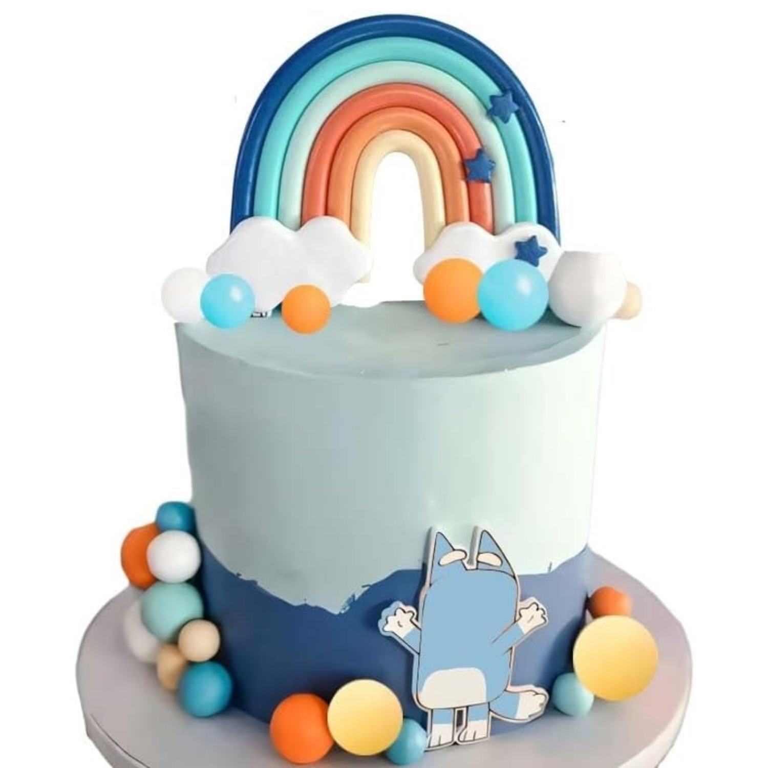 14pcs Blue Rainbow Cake Topper - Pet Supplies Warehouse บทวิจารณ์และราคา