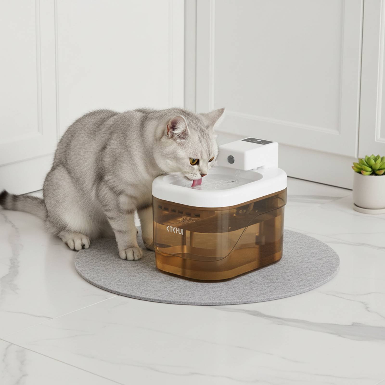 Wireless Pet Water Fountain Ul - Pet Water Fountain บทวิจารณ์และราคา