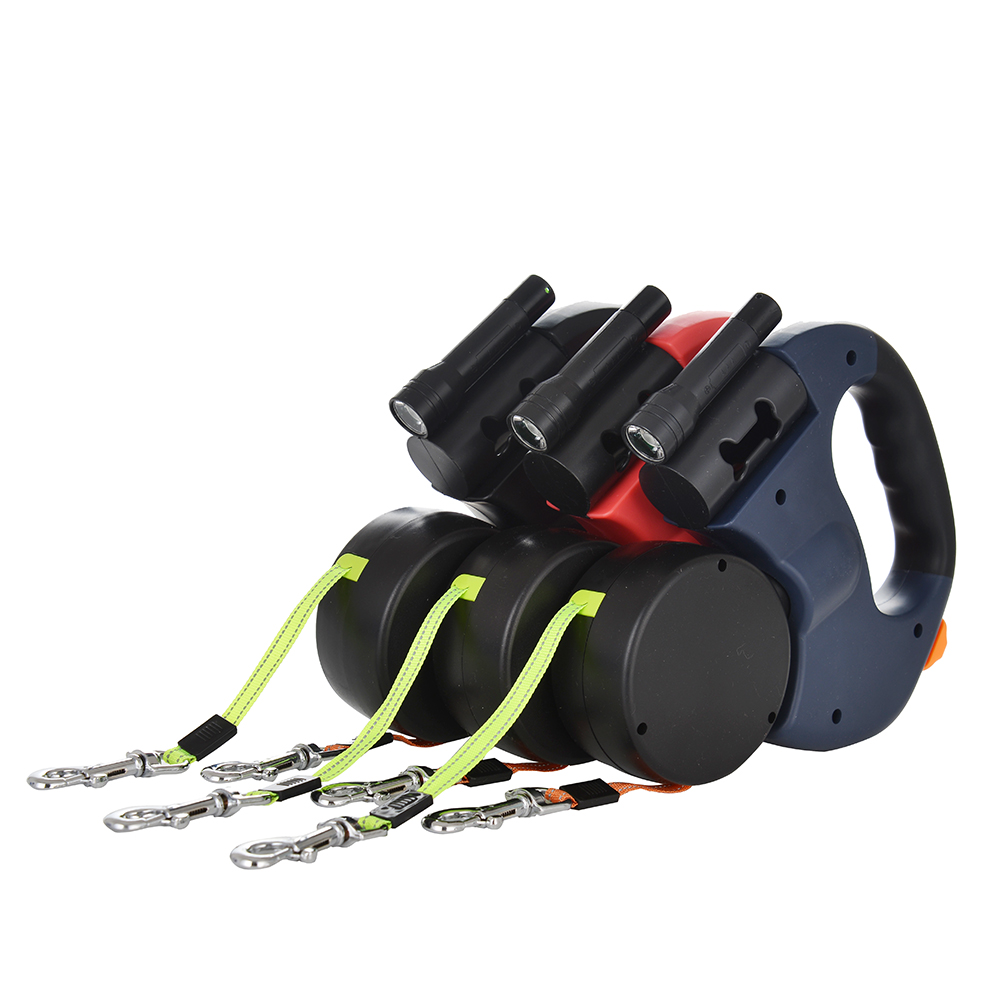 Dual Pet Leash for 2 Dogs Retr - Retractable Dog Leash บทวิจารณ์และราคา
