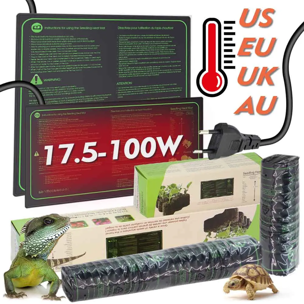 17.5/45/100W PVC Seedling Ther - Reptile Heating Mat บทวิจารณ์และราคา