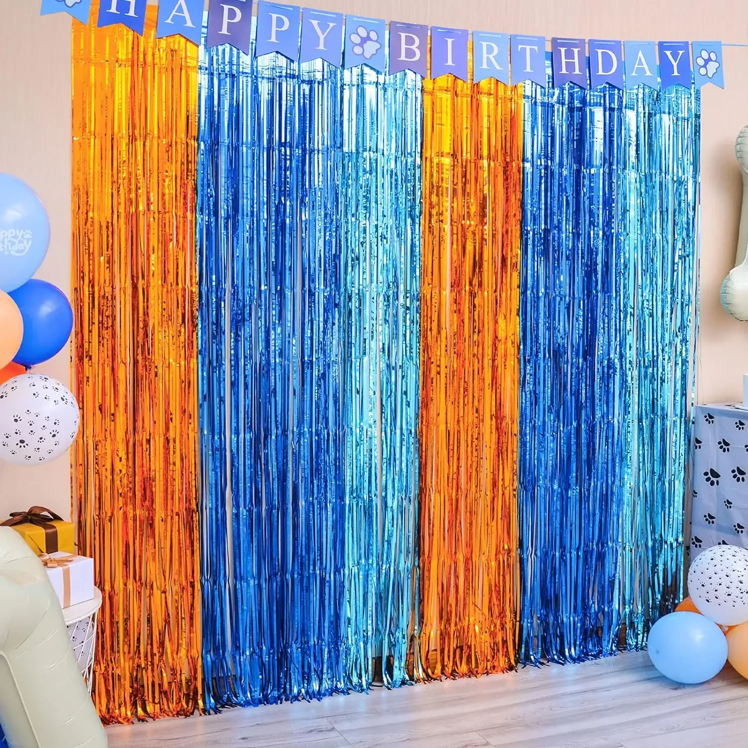 Orange Blue Dog Foil Fringe Cu - Pet Supplies Vending Machine บทวิจารณ์และราคา