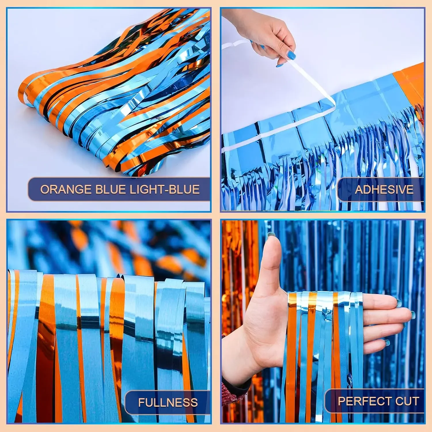 Orange Blue Dog Foil Fringe Cu - Pet Supplies Vending Machine บทวิจารณ์และราคา