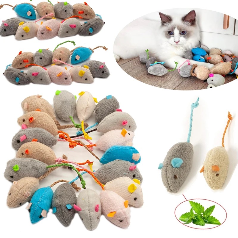 3/200pcs Rattle Cat Mouse Toys - Catnip Toys บทวิจารณ์และราคา