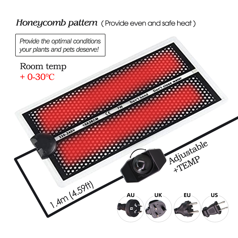 5-20W Garden Seedlings Heating - Reptile Heating Mat บทวิจารณ์และราคา