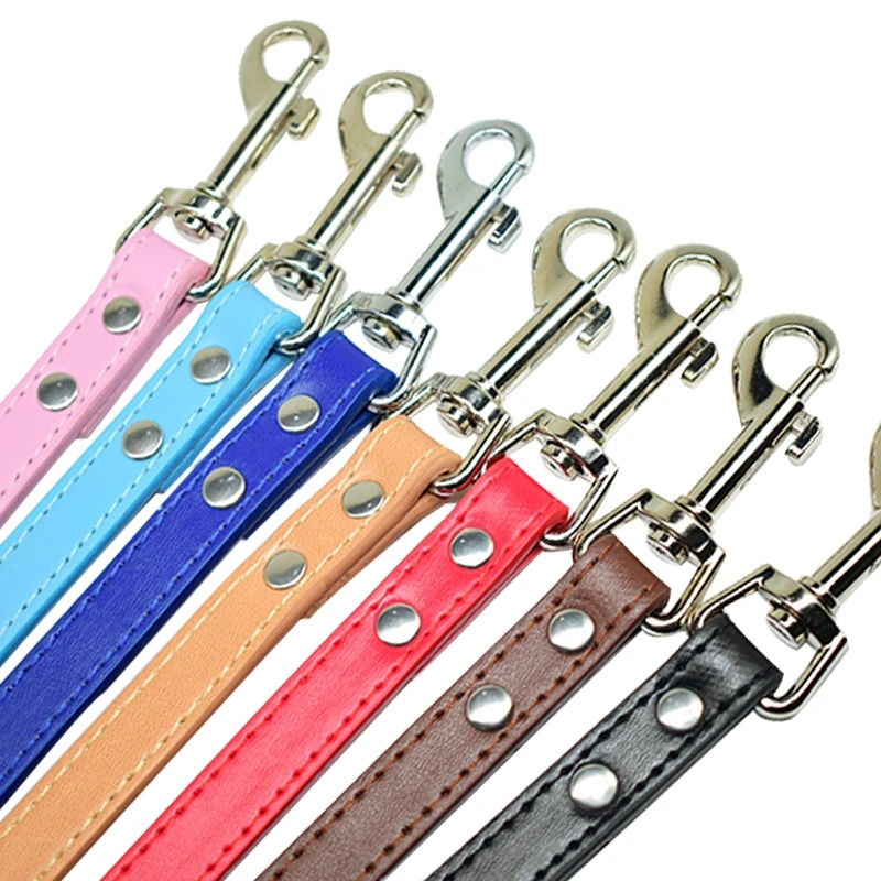 Leather Dog Leash Pet Dogs Lea - Retractable Dog Leash บทวิจารณ์และราคา