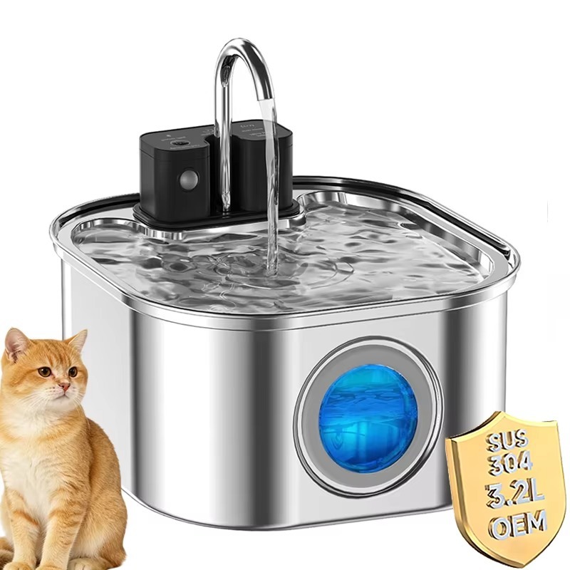 3.2L Wireless Cat Water Founta - Pet Water Fountain บทวิจารณ์และราคา