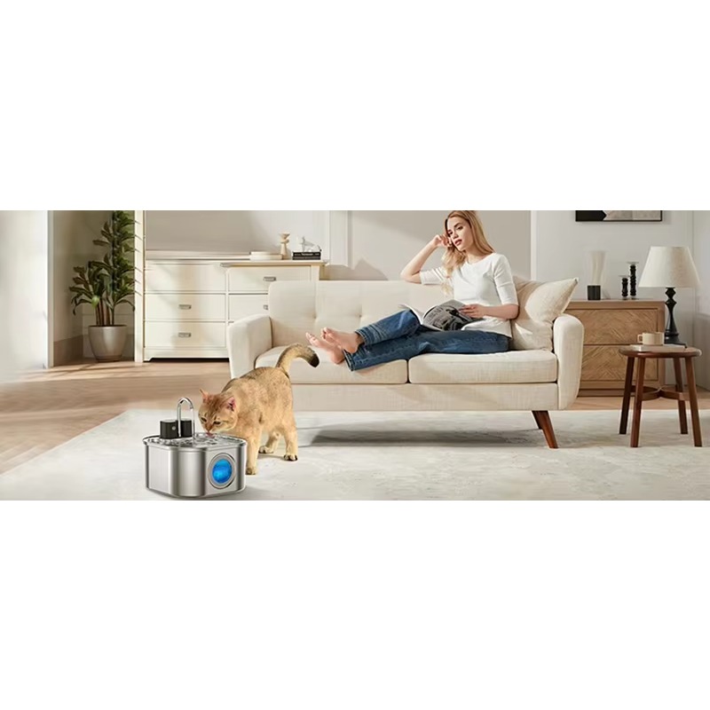 3.2L Wireless Cat Water Founta - Pet Water Fountain บทวิจารณ์และราคา