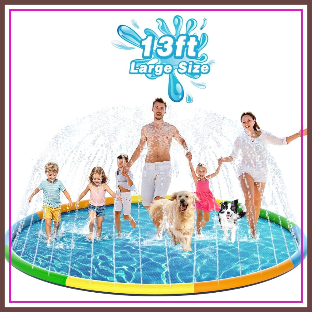 13FT Extra Large Splash Pad, T - Pet Water Fountain บทวิจารณ์และราคา